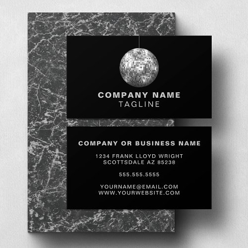 Vintage Disco Ball DJ Or Party Planner Business Card