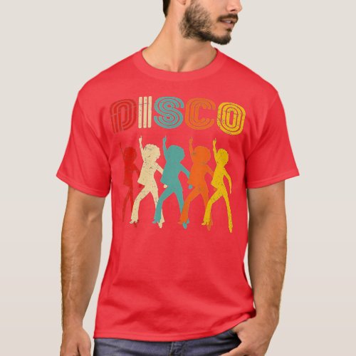 Vintage  Disco Themed Retro Disco Dancing          T_Shirt