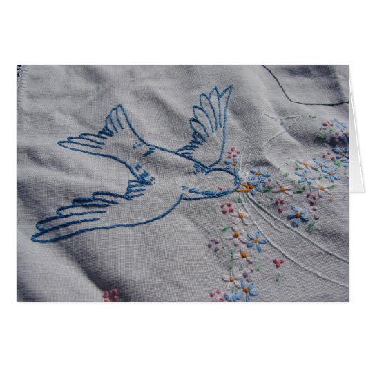 Vintage Dish Towel Bird (Front Horizontal)