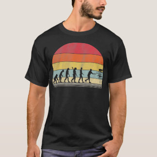 Vintage Disk Golf Retro Evolution Disk Golf T-Shirt