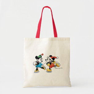 Vintage Disney   Mickey & Minnie Ice Skating Tote Bag