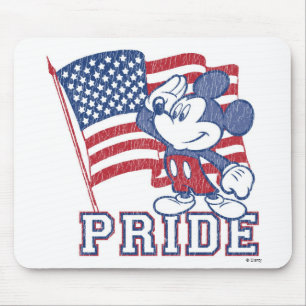 Vintage Disney's Mickey Mouse American Pride  Mouse Pad