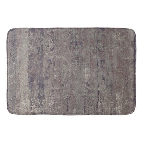 Vintage Distressed Abstract Antique Brown Bath Mat