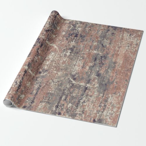 Vintage Distressed Abstract Antique Brown Wrapping Paper