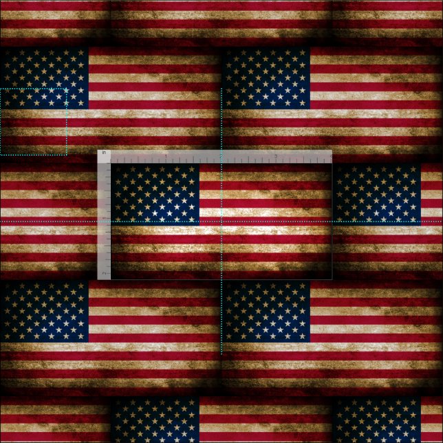 Vintage Distressed American Flag Fabric | Zazzle
