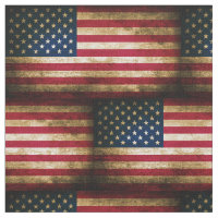 Vintage Distressed American Flag Fabric