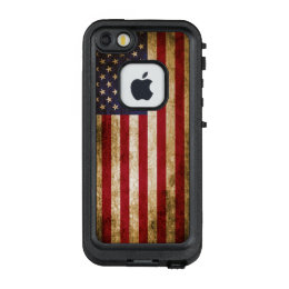 Vintage Distressed American Flag LifeProof FRĒ iPhone SE/5/5s Case