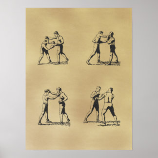 Vintage Distressed Boxing Poster