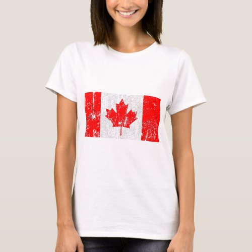 Vintage Distressed Canada Flag Shirt