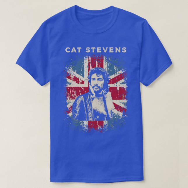 Vintage Distressed Cat Stevens T-Shirt (Design Front)