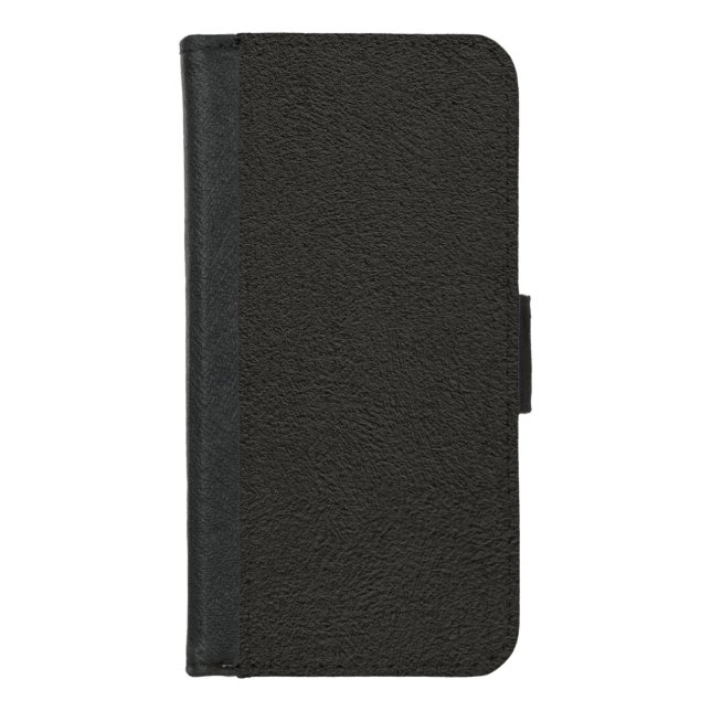 Vintage Distressed Cognac Leather Texture iPhone Wallet Case (Front)
