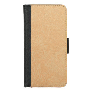 Vintage Distressed Cognac Leather Texture iPhone 8/7 Wallet Case