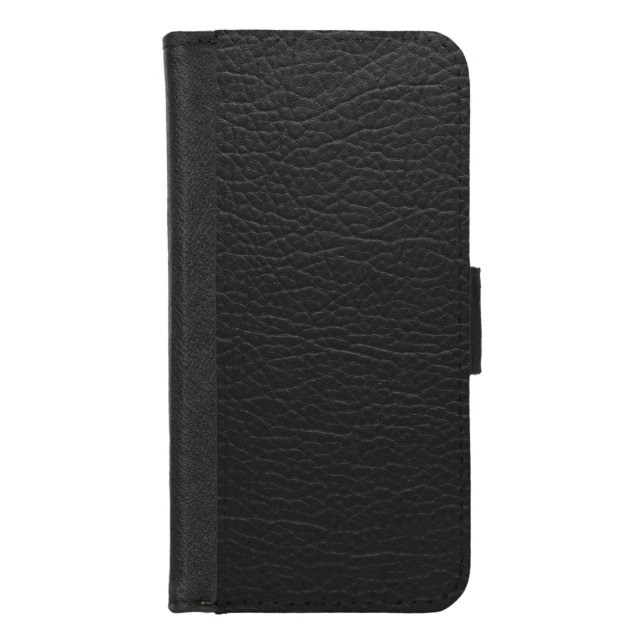 Vintage Distressed Cognac Leather Texture iPhone Wallet Case (Front)