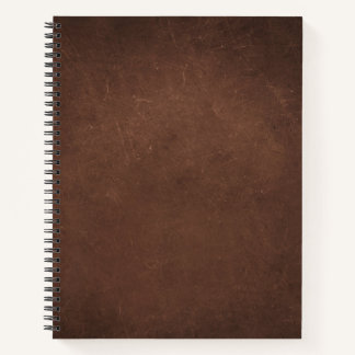 Vintage Distressed Cognac Leather Texture Notebook