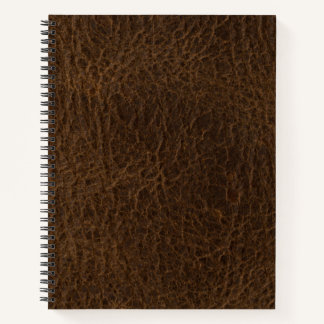 Vintage Distressed Cognac Leather Texture Notebook