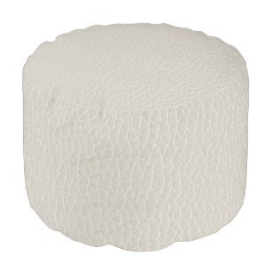 Vintage Distressed Cognac Leather Texture Pouf