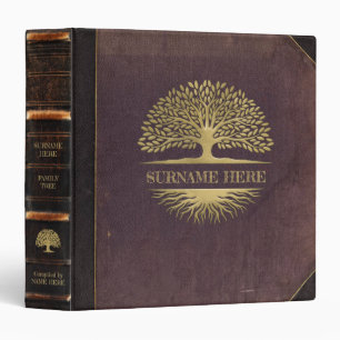 VINTAGE DISTRESSED FAMILY TREE BINDER