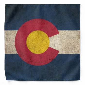Vintage Distressed Flag Of Colorado Bandana by UniqueFlags at Zazzle