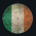 Vintage Distressed Flag of Ireland Dartboard<br><div class="desc">This vintage flag of Ireland design features rough textures and scratches. The flag has an old and worn feel which gives it a stylish look. This unique aged flag pattern is a great way to show off your Irish pride and patriotism.</div>