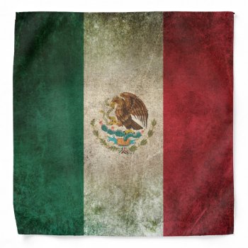 Vintage Distressed Flag Of Mexico Bandana by UniqueFlags at Zazzle