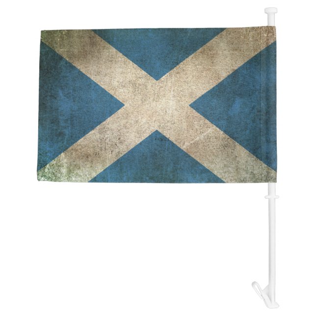Vintage Distressed Flag of Scotland (Back)