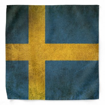 Vintage Distressed Flag Of Sweden Bandana by UniqueFlags at Zazzle
