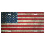 Vintage Distressed Flag Of The United States License Plate at Zazzle