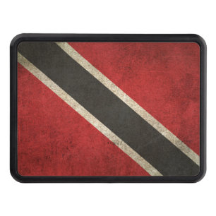 Vintage Distressed Flag of Trinidad and Tobago Trailer Hitch Cover