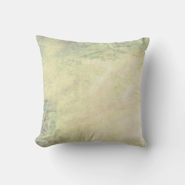 Vintage Distressed  Green Melon Pillow (Front)