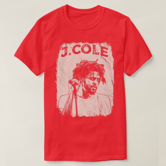 Vintage Distressed J Cole T-Shirt (Design Front)