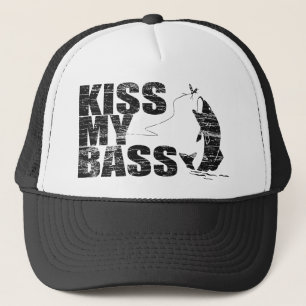 Vintage Distressed KISS MY BASS Hats