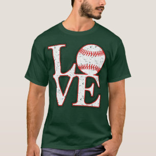 Vintage Distressed LOVE BASEBALL T-Shirt