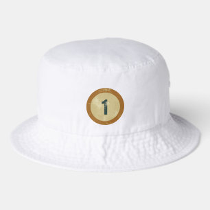 Vintage Distressed Number 1 Bucket Hat