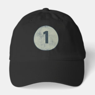 Vintage Distressed Number 1 Hat
