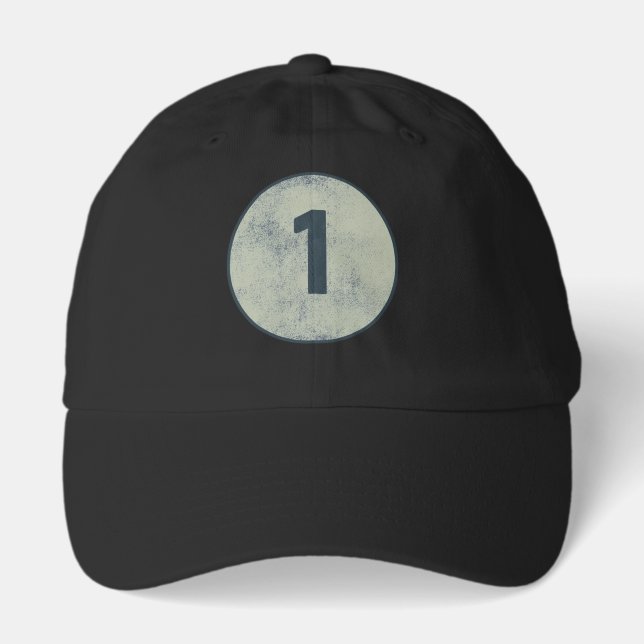 Vintage Distressed Number 1 Hat (Front)