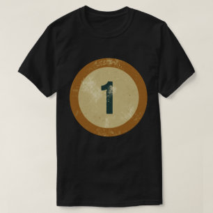 Vintage Distressed Number 1 T-Shirt