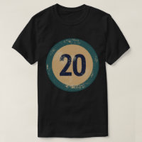 Vintage Distressed Number 20