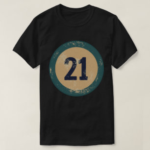 Vintage Distressed Number 21 T-Shirt