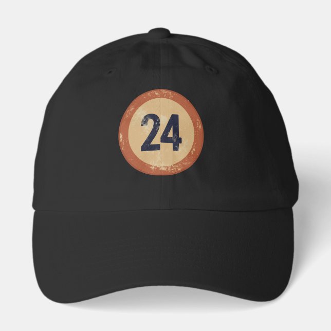 Vintage Distressed Number 24 Hat (Front)