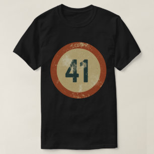 Vintage Distressed Number 41 T-Shirt