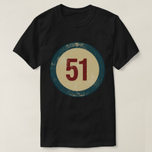 Vintage Distressed Number 51 T-Shirt