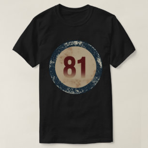 Vintage Distressed Number 81 T-Shirt