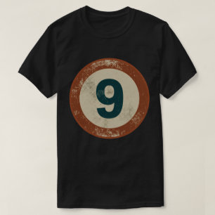 Vintage Distressed Number 9 T-Shirt