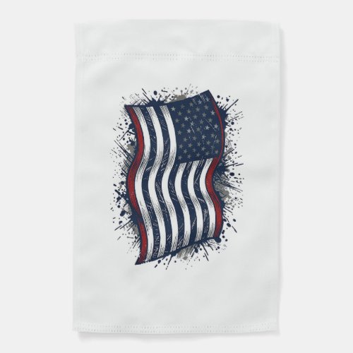 Vintage Distressed Patriotic Flag Shirt Design_1