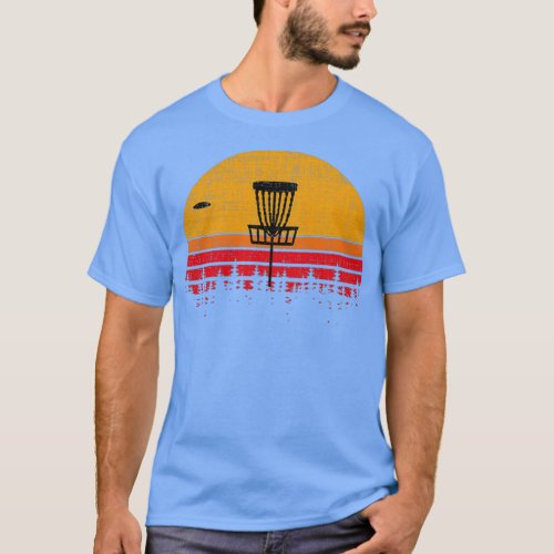 Vintage Distressed Retro Frisbee Disk Golf T_Shirt