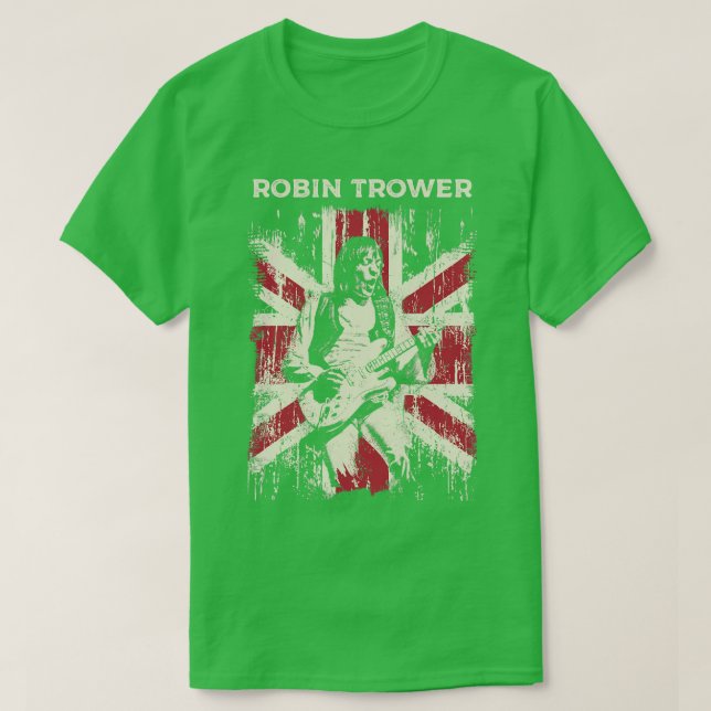 Vintage Distressed Robin Trower T-Shirt (Design Front)