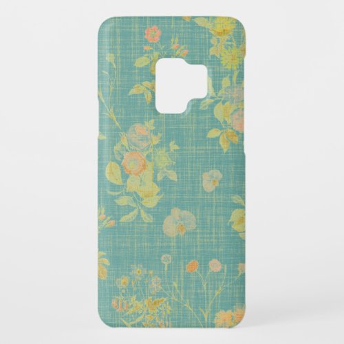 Vintage Distressed Spring Floral Pattern  Case_Mate Samsung Galaxy S9 Case