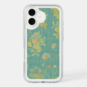 Vintage Distressed Spring Floral Pattern  iPhone 16 Case
