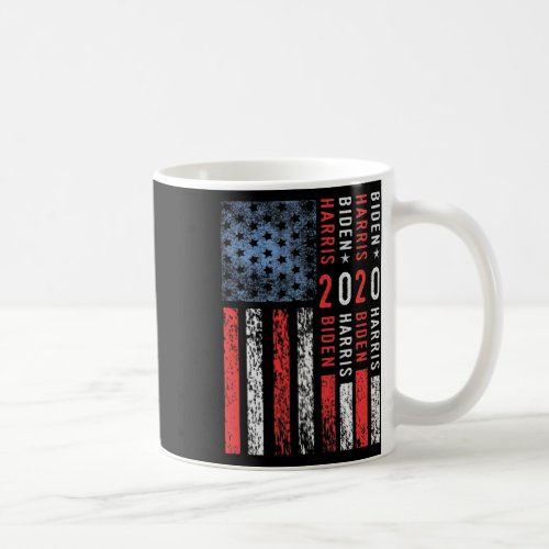 Vintage Distressed Us America Flag Biden Harris 20 Coffee Mug