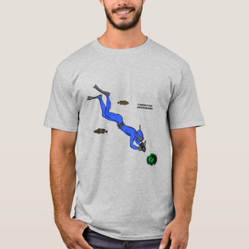 Vintage Diver Photographing an Anemone Underwater T_Shirt